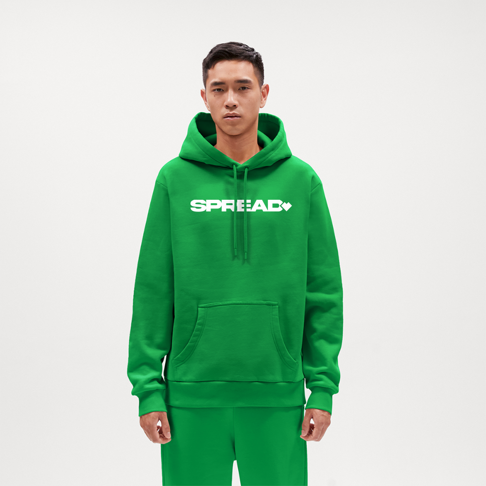 LOGO PRINT Relaxed Hoodie - City Green