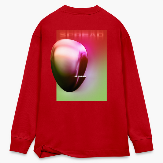 DIGITAL OPTIMISM Longsleeve - SPREAD RED