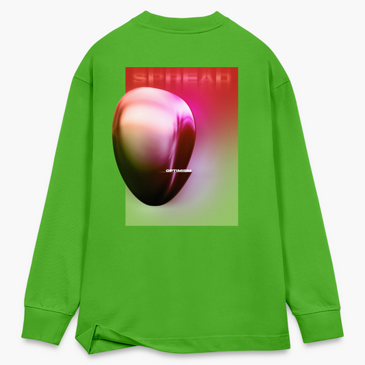 DIGITAL OPTIMISM Longsleeve - Apple Neon