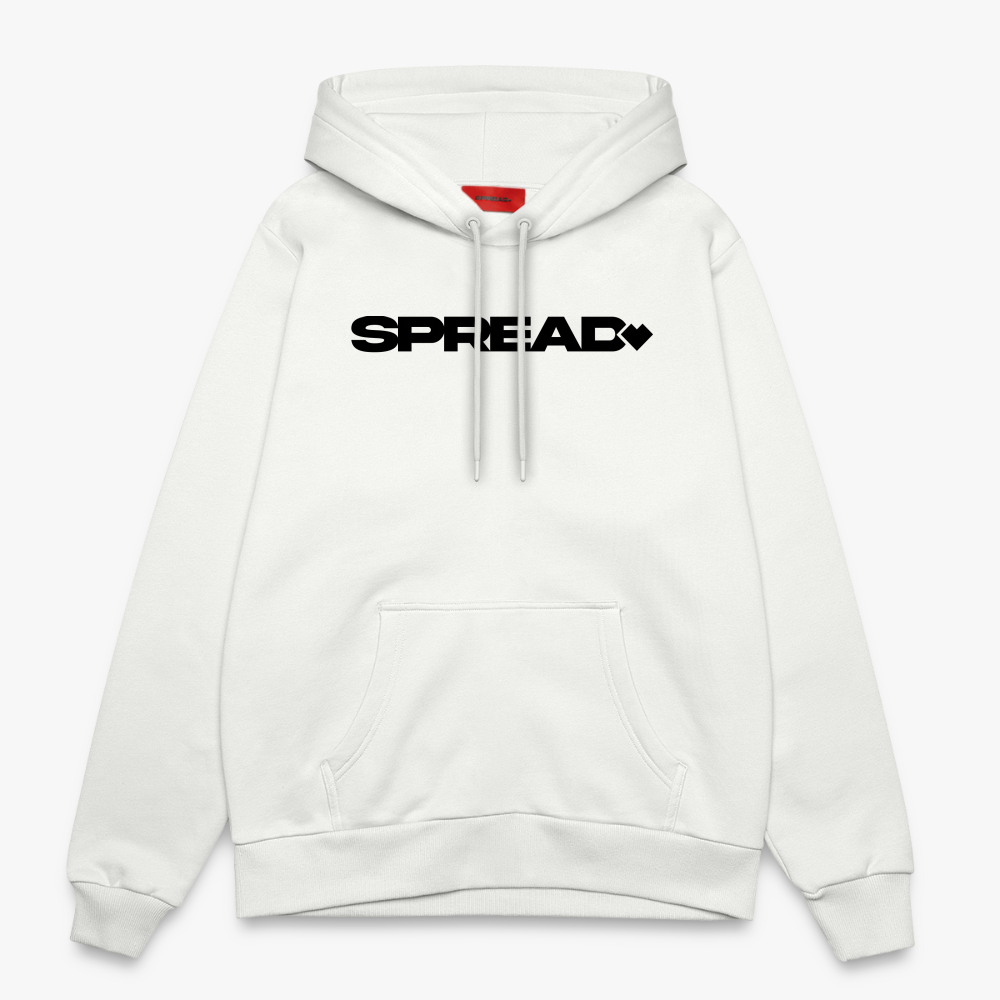 LOGO PRINT Relaxed Hoodie - OFF WHITE