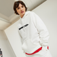 LOGO PRINT Relaxed Hoodie - OFF WHITE