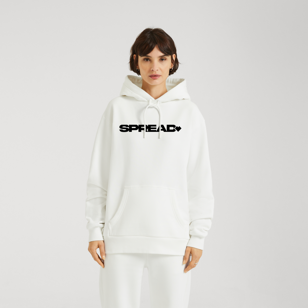 LOGO PRINT Relaxed Hoodie - OFF WHITE