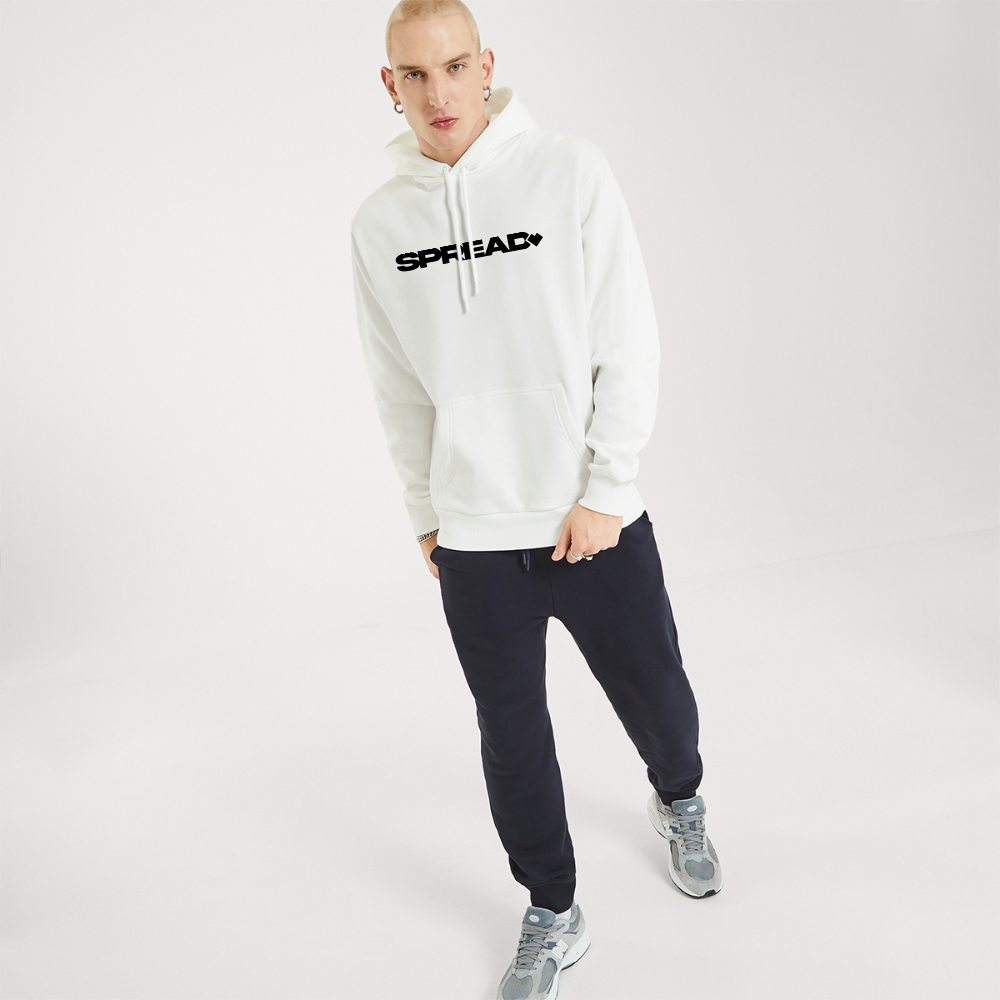 LOGO PRINT Relaxed Hoodie - OFF WHITE