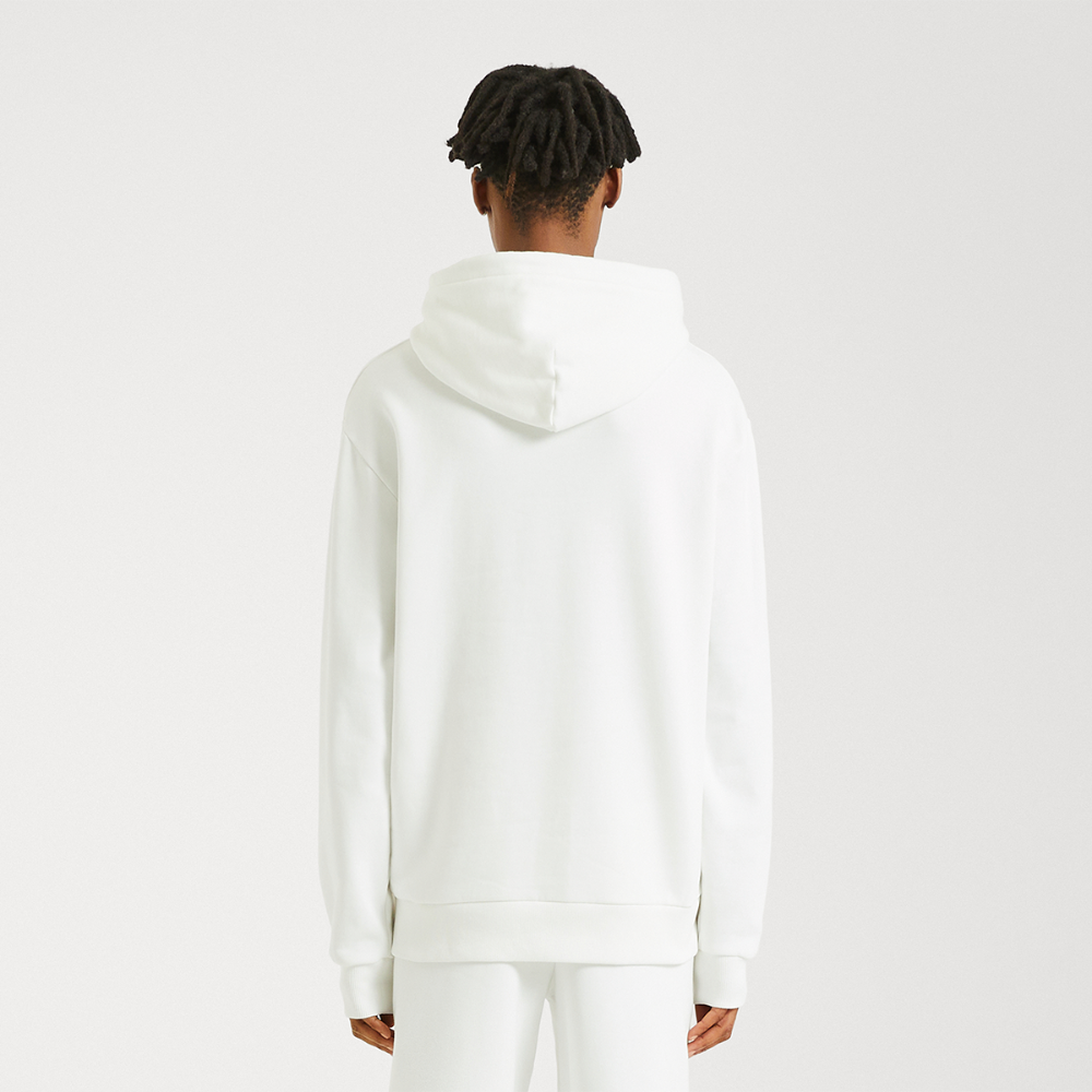 LOGO PRINT Relaxed Hoodie - OFF WHITE