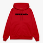 LOGO PRINT Relaxed Hoodie - SPREAD RED