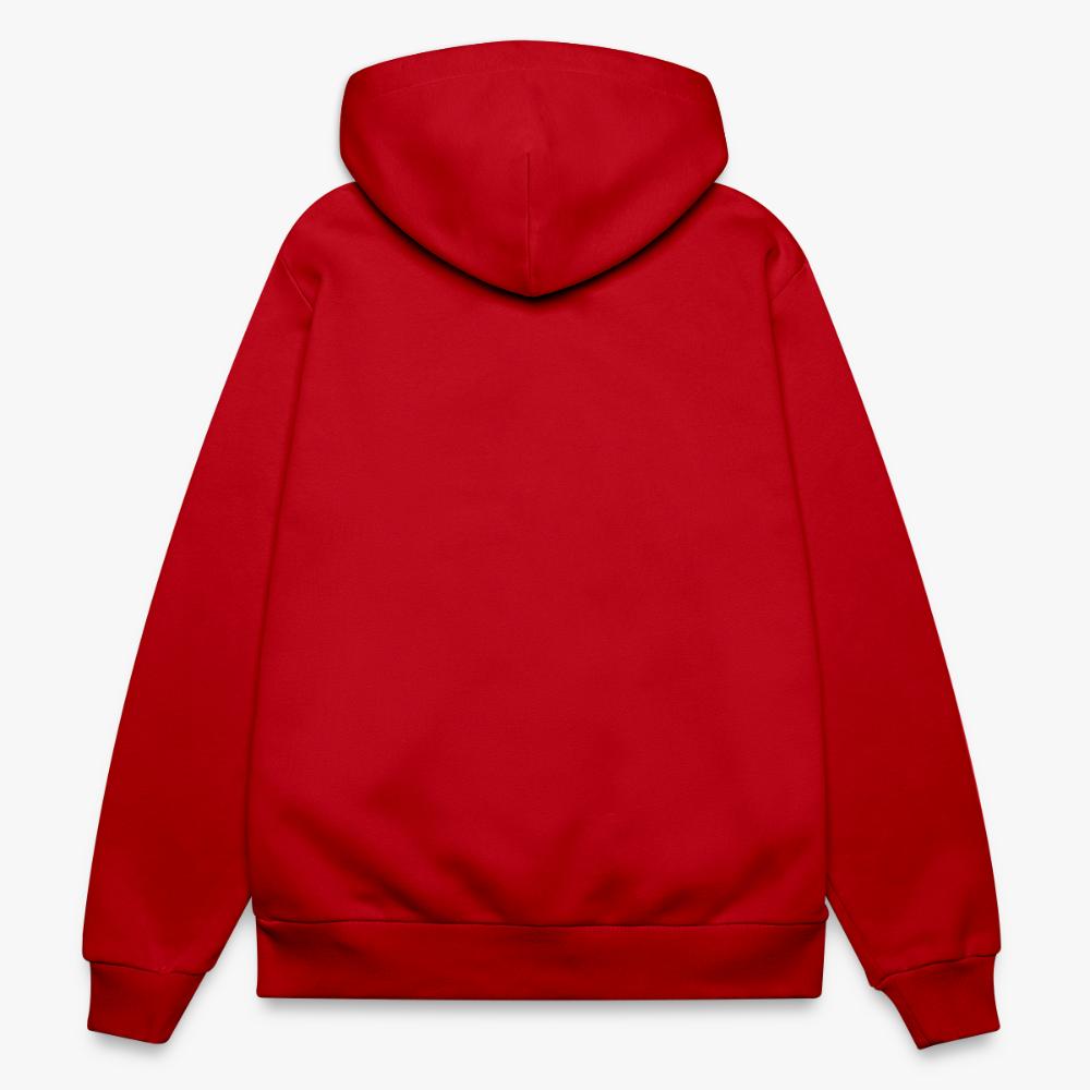 LOGO PRINT Relaxed Hoodie - SPREAD RED