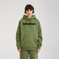 LOGO PRINT Relaxed Hoodie - MOSS GREEN