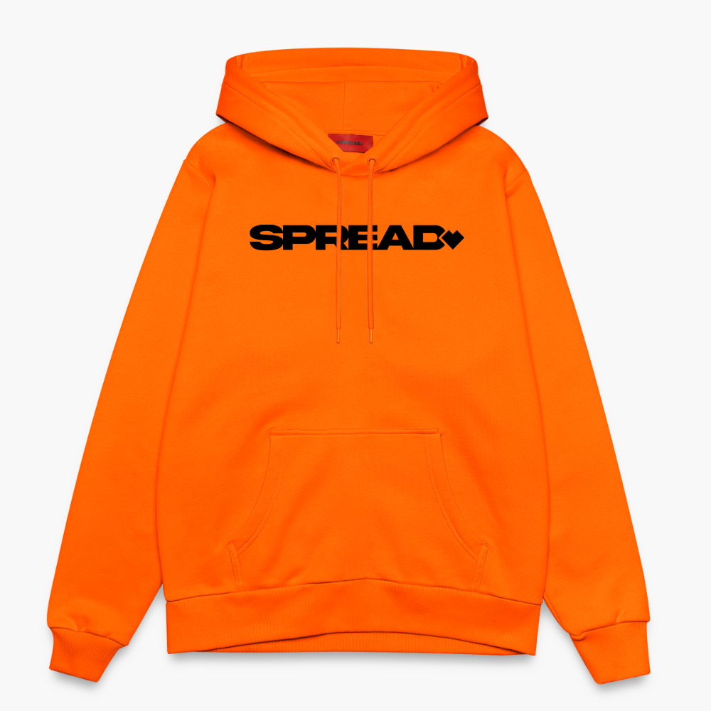 LOGO PRINT Relaxed Hoodie - SUNSET ORANGE