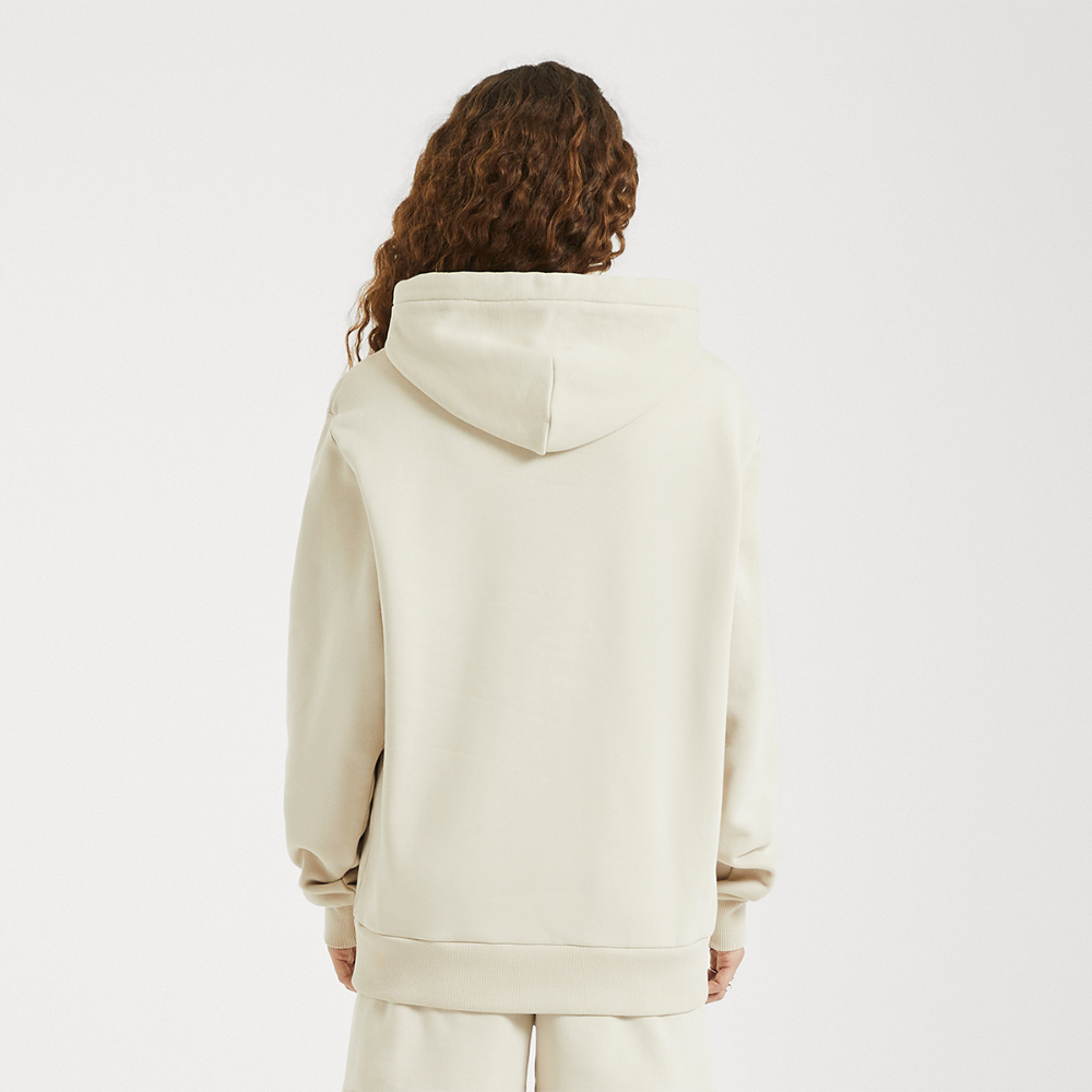 LOGO PRINT Relaxed Hoodie - WARM CLAY