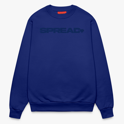 LOGO EMBROIDERY Crew Neck - Iconic Blue