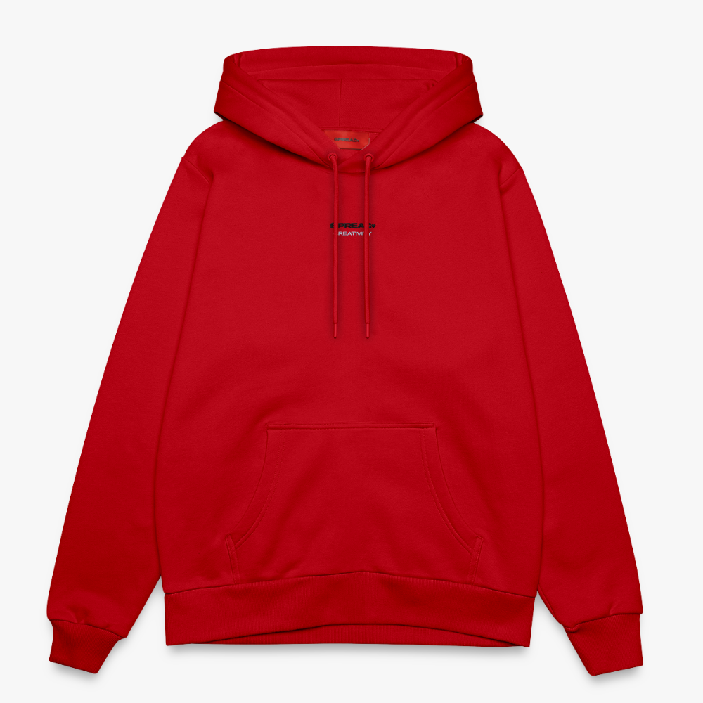 CREATIVITY Relaxed Hoodie - SPREAD RED