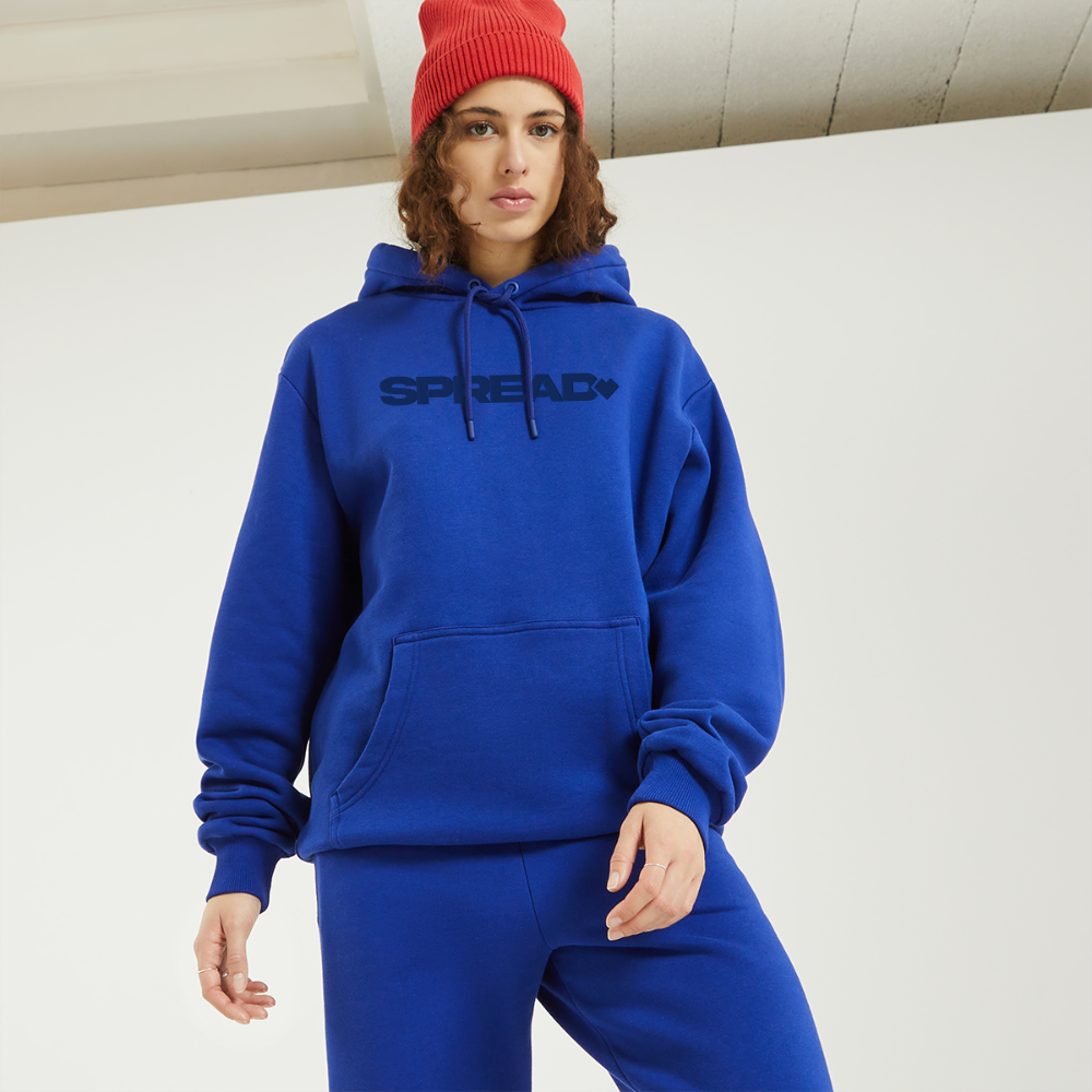 LOGO EMBROIDERY Relaxed Hoodie - Iconic Blue