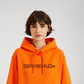 LOGO EMBROIDERY Relaxed Hoodie - SUNSET ORANGE