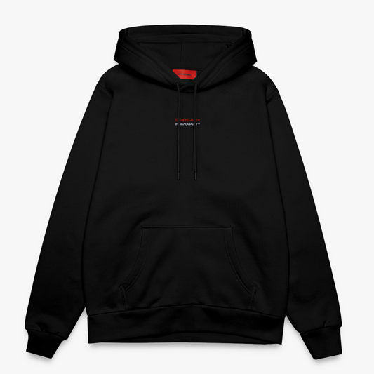 INDIVIDUALITY Relaxed Hoodie - SOLID BLACK