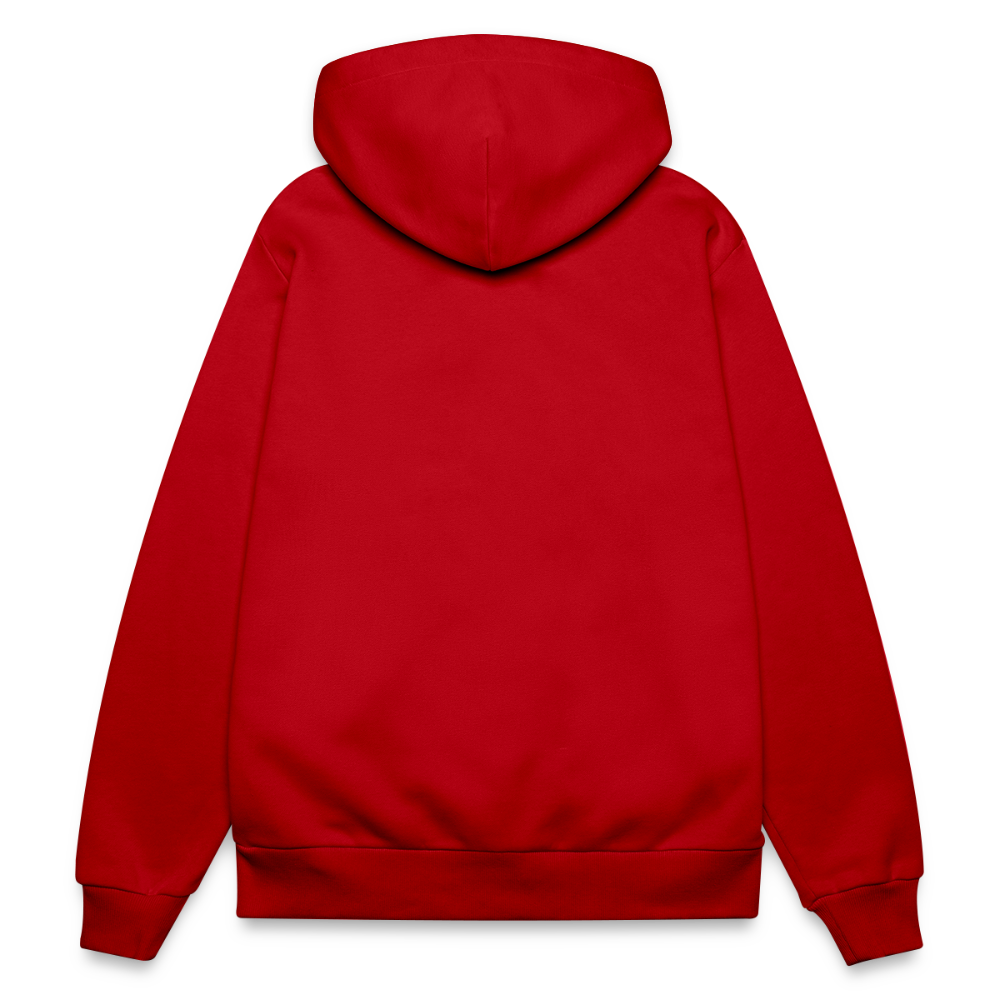 LOGO EMBROIDERY Zip Hoodie - SPREAD RED