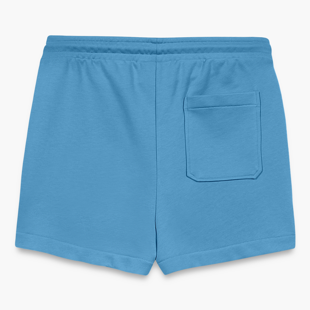 LOGO EMBROIDERY Cropped Shorts -  Sol Blue