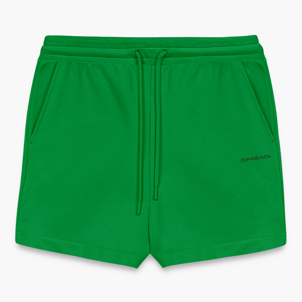 LOGO EMBROIDERY Cropped Shorts - City Green