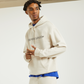 LOGO EMBROIDERY Relaxed Hoodie - WARM CLAY