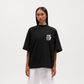 TRANSITION Boxy T-Shirt - SOLID BLACK