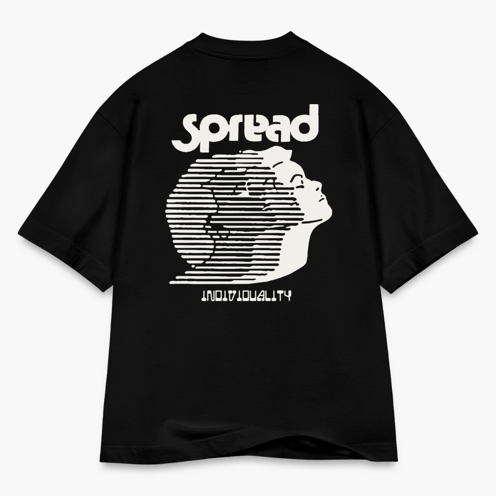 TRANSITION Boxy T-Shirt - SOLID BLACK