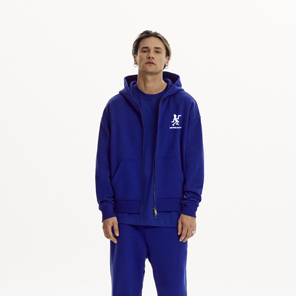 SIGNS Zip Hoodie - Iconic Blue