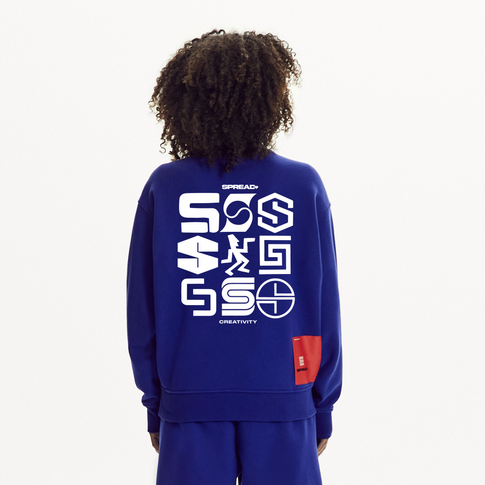 SIGNS Crew Neck - Iconic Blue