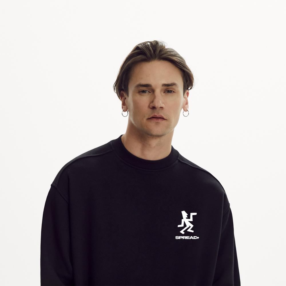 SIGNS Crew Neck - SOLID BLACK