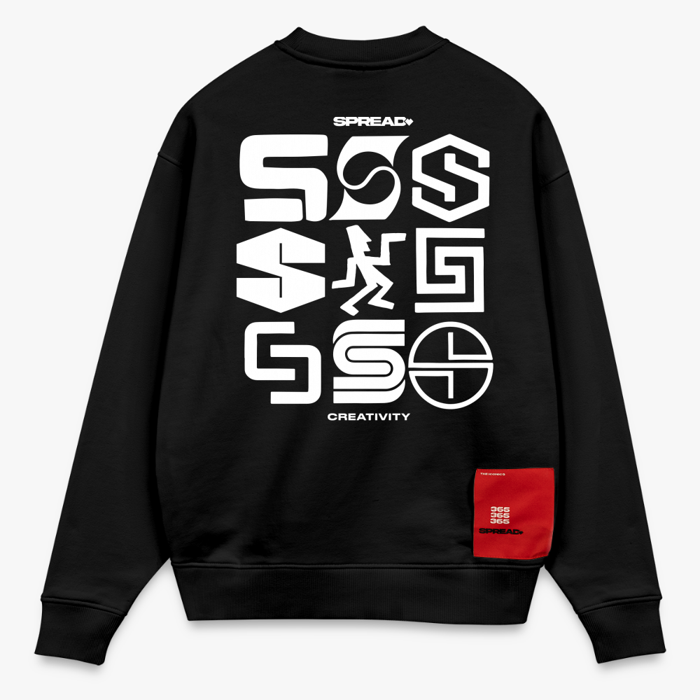 SIGNS Crew Neck - SOLID BLACK